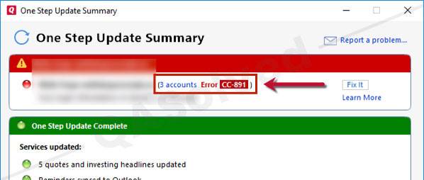 connectivity troubleshooting in quicken