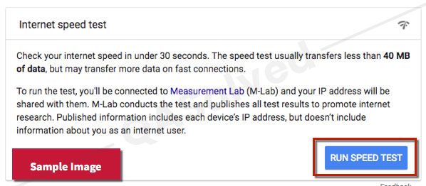 internet speed test in quicken
