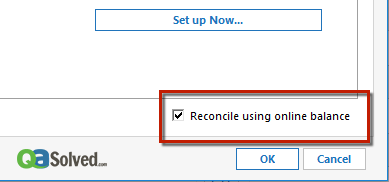 online reconcile in quicken