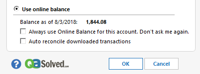 quicken auto reconcile