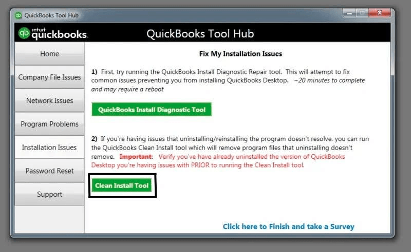 QuickBooks Clean Install Tool