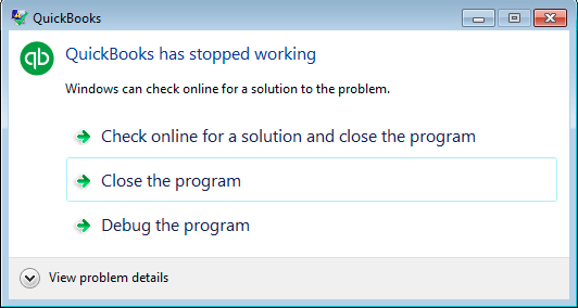 QuickBooks Has Stopped Working