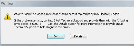 QuickBooks tried to access company file