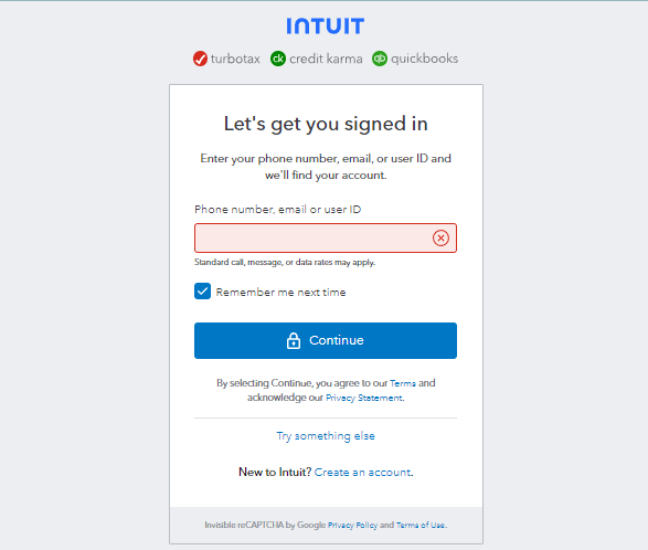 Forgotten Credentials in QuickBooks