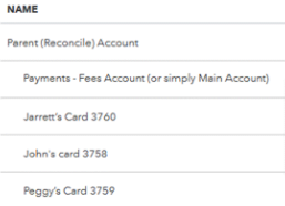 Subaccount Account Name