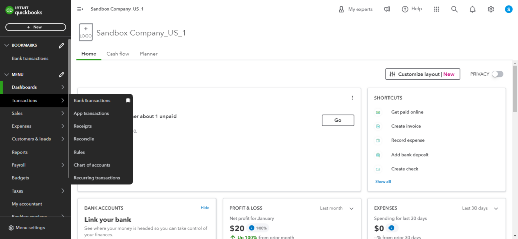 Banks-transactions-in-QuickBooks-Online