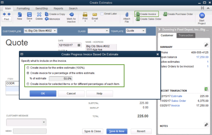 Create- Estimate-Progress-Invoices-In-QuickBooks- Desktop