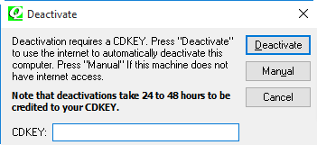 QODBC deactivate key