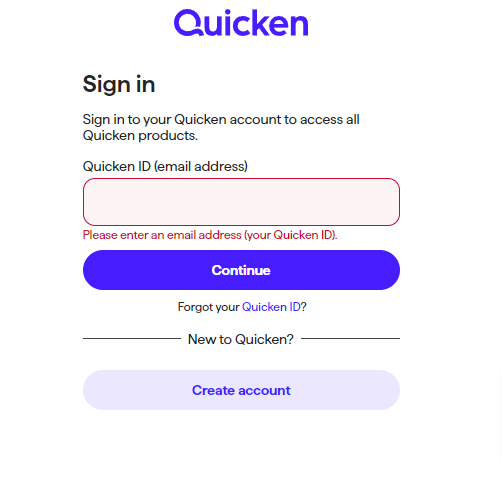 Quicken Sign In
