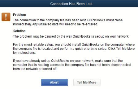 QuickBooks Abort Error