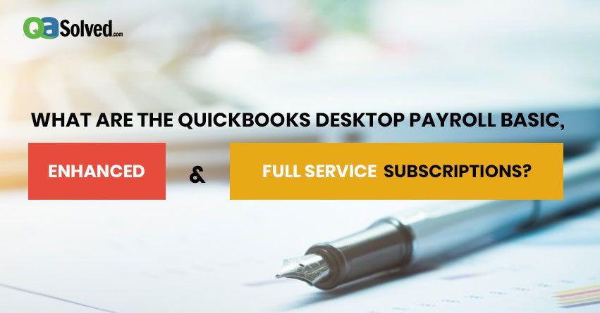 quickbooks desktop payroll