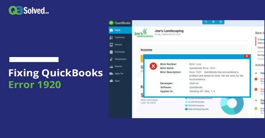 quickbooks error 1920