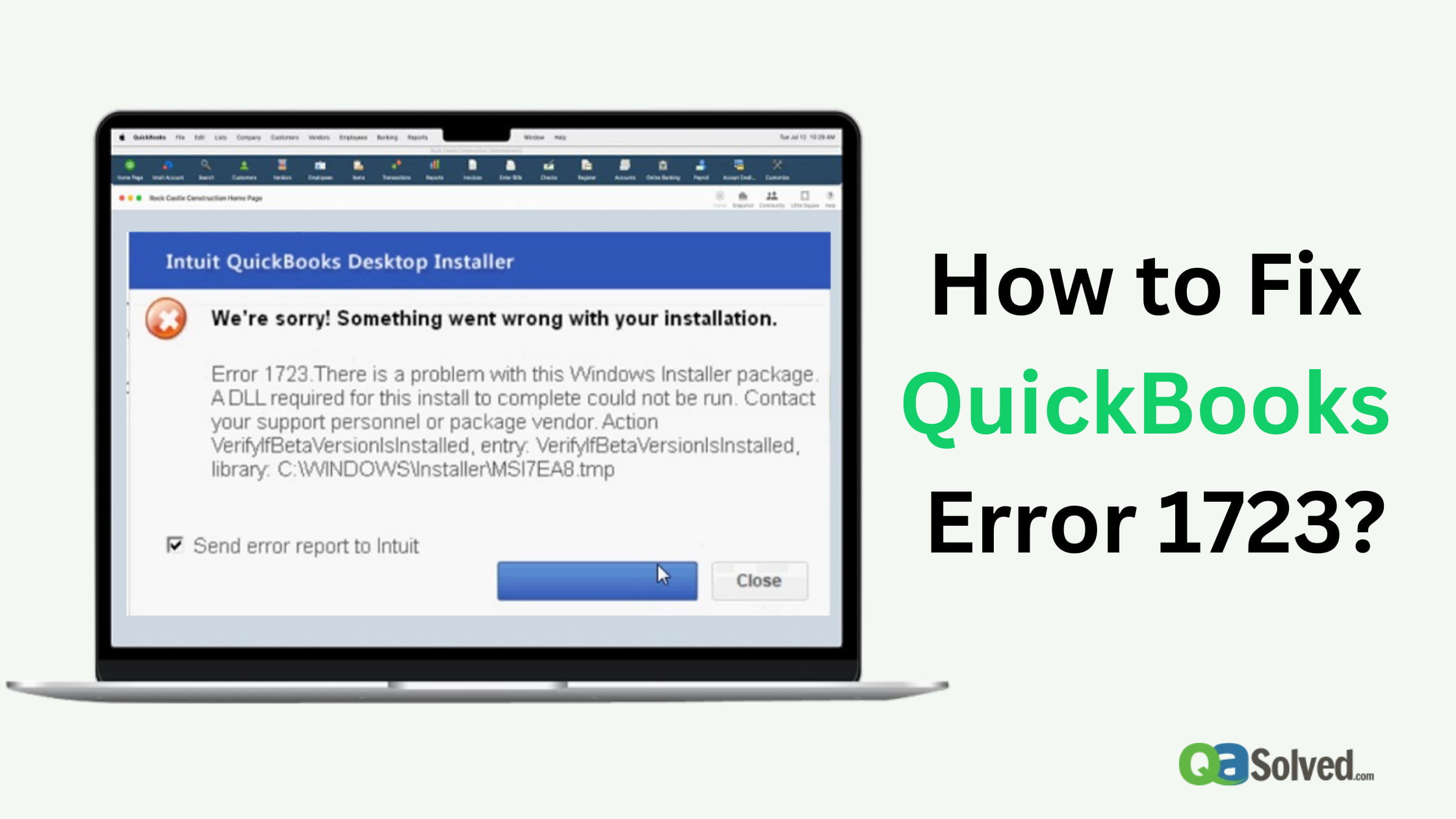 QuickBooks Error 1723