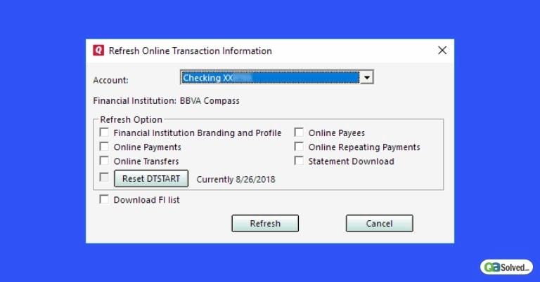 Refresh your account