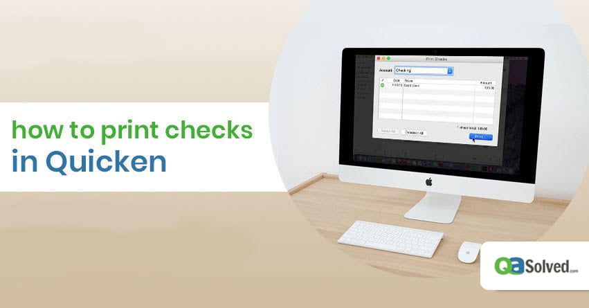 quicken print checks