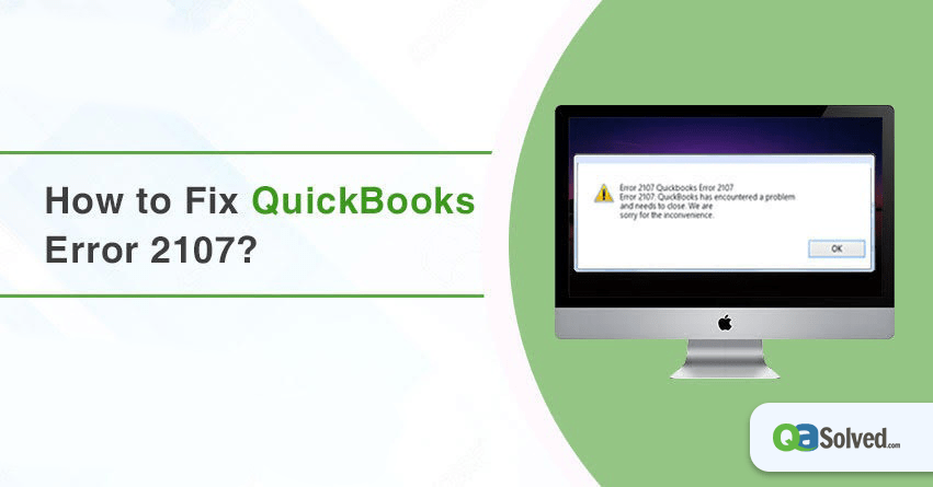 quickbooks error 2107