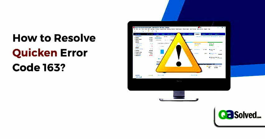 quicken error code 163