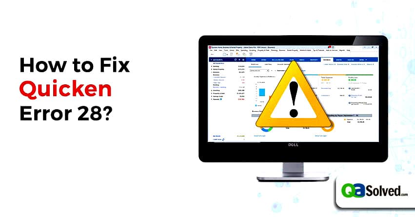 quicken error 28