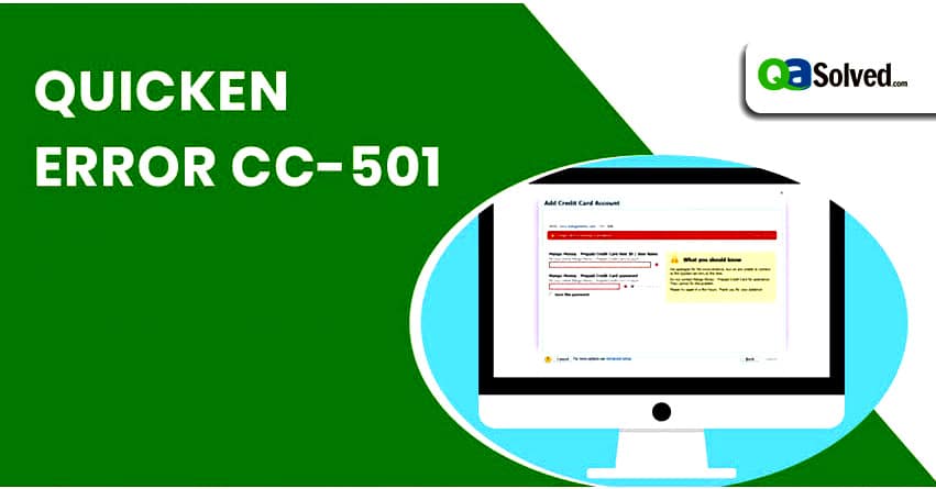 quicken error cc 501