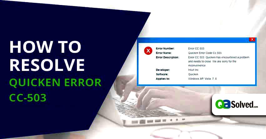 quicken error cc-503