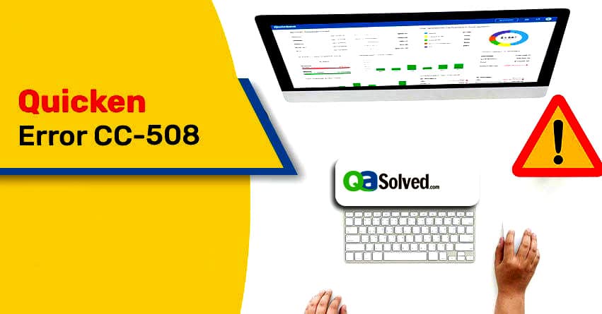 quicken error cc-508