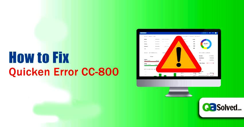 quicken error cc-800