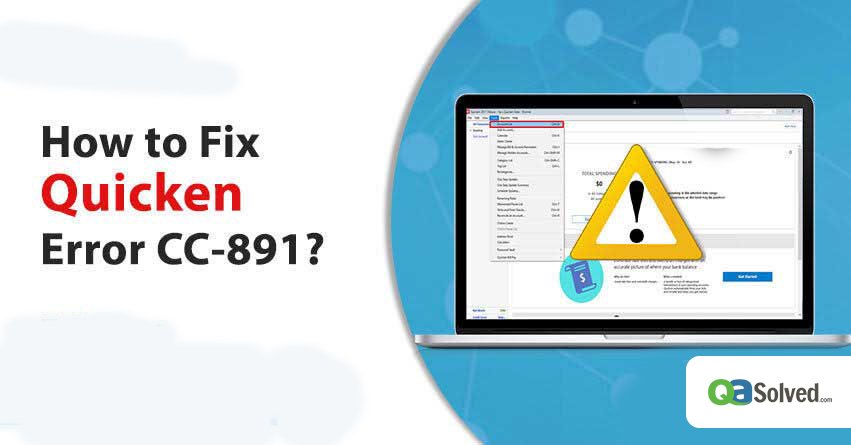 quicken error cc-891