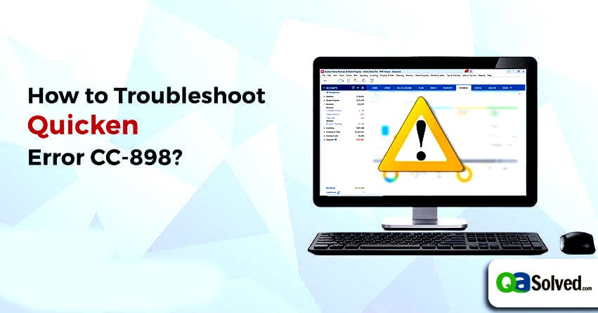 quicken error cc-898