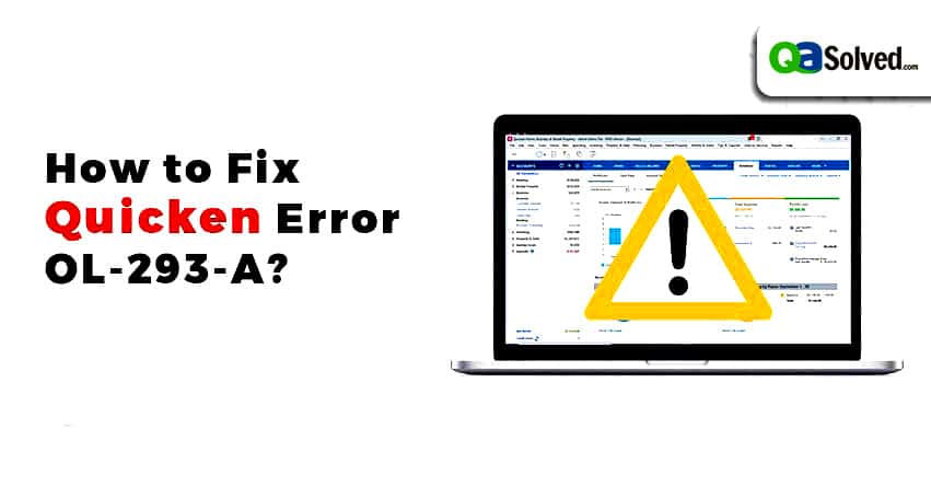 quicken error ol-293-a