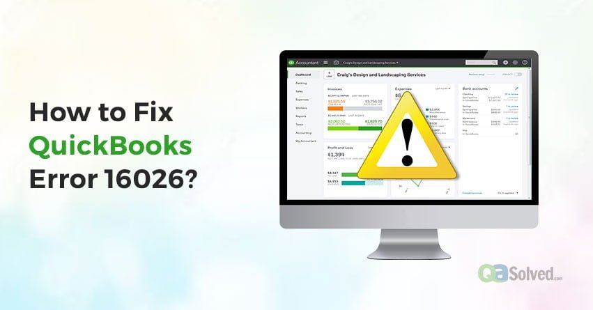 quickbooks error 16026
