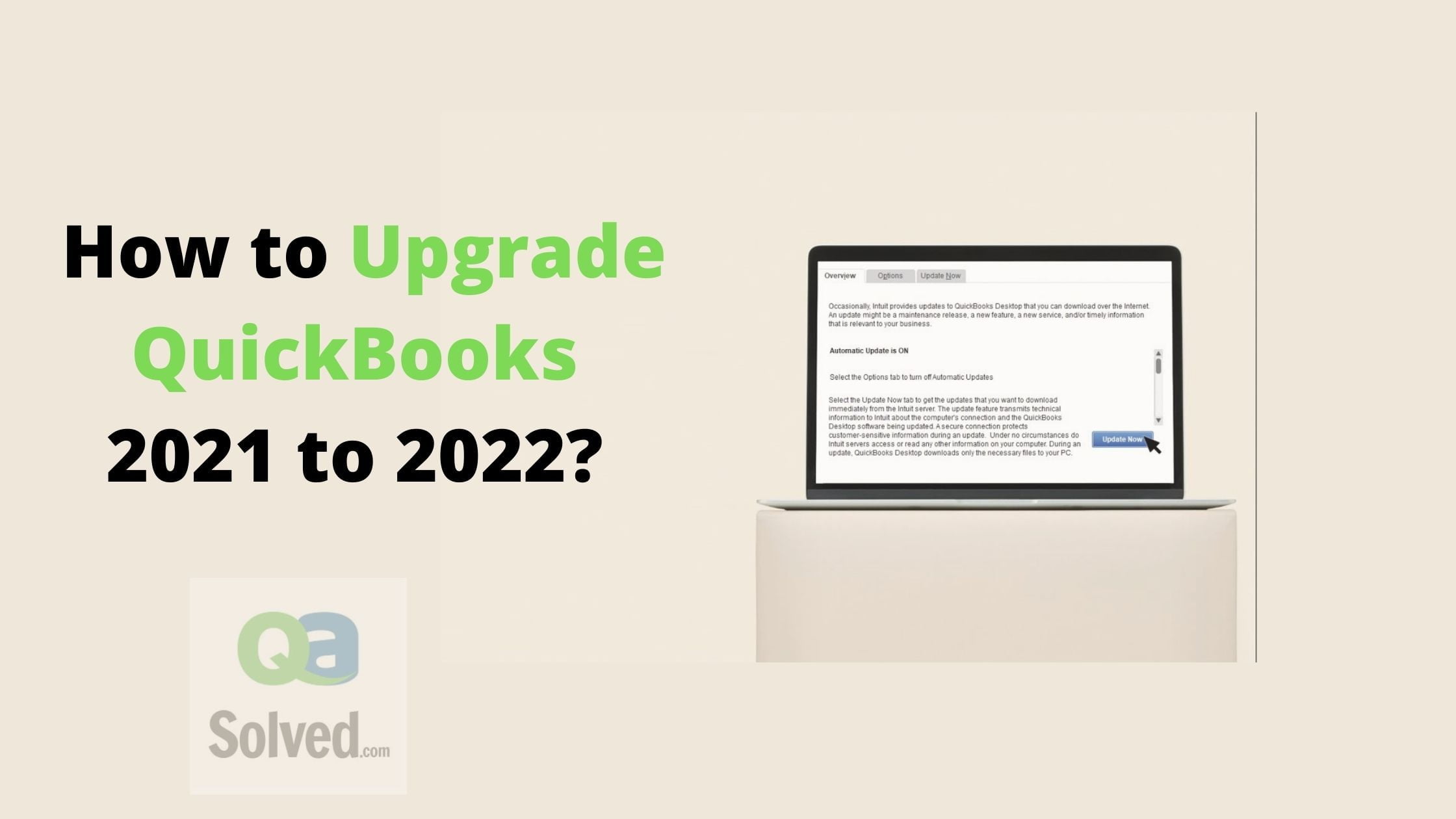 Upgrade QuickBooks