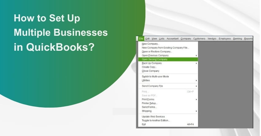 Multiple Businesses in QuickBooks