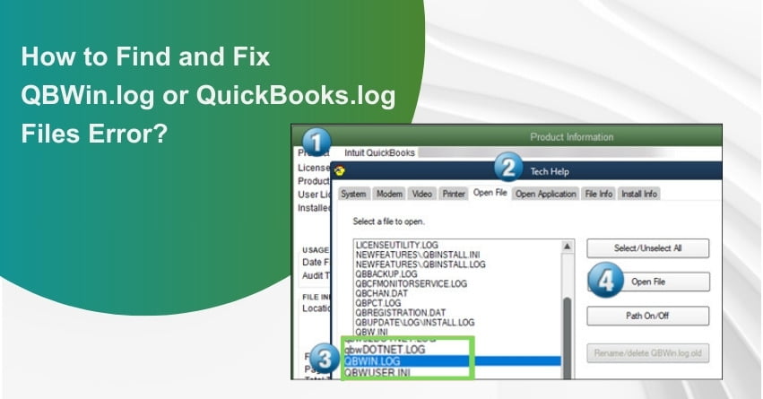 QBWin.log or QuickBooks.log Files