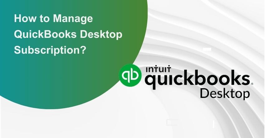 QuickBooks Desktop Subscription