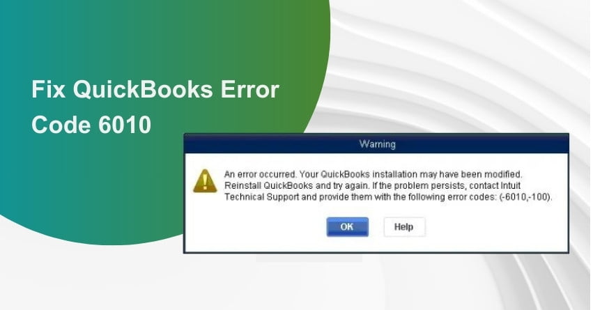QuickBooks Error Code 6010