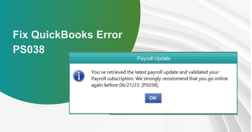 QuickBooks Error PS038