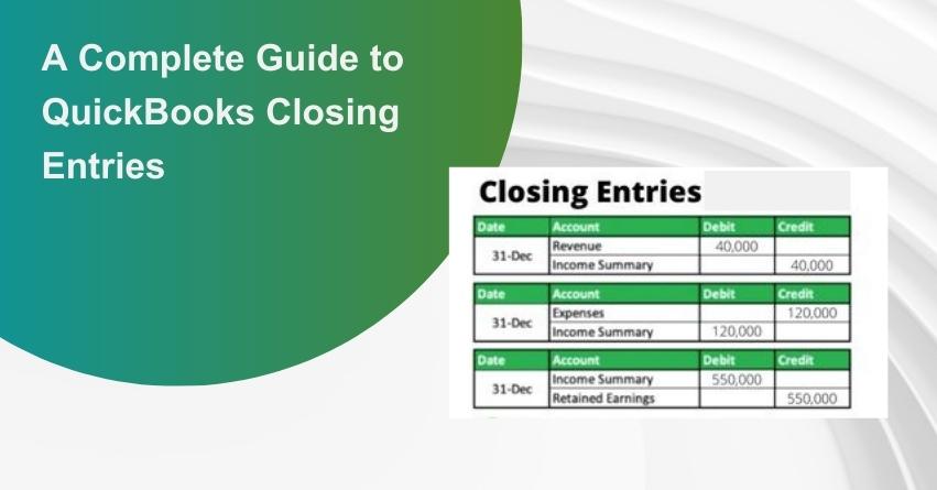 QuickBooks Closing Entries