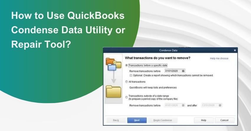 QuickBooks Condense Data Utility