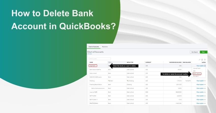 Delete a Bank Account in QuickBooks
