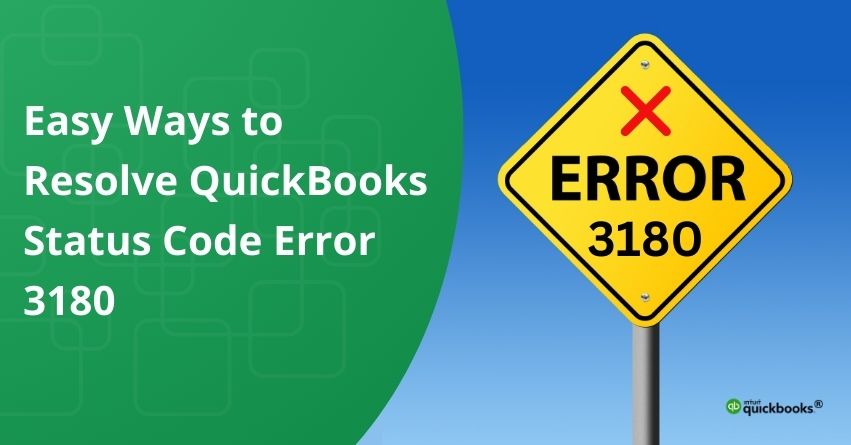 QuickBooks Status Code Error 3180