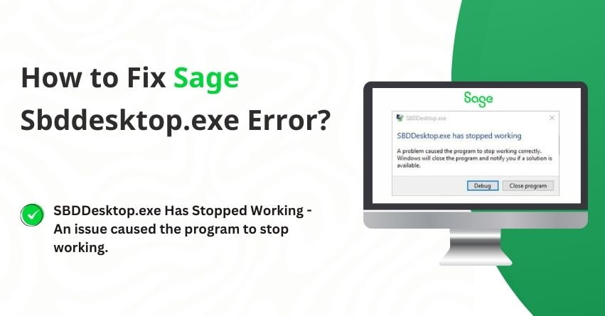Sage Sbddesktop.exe Error