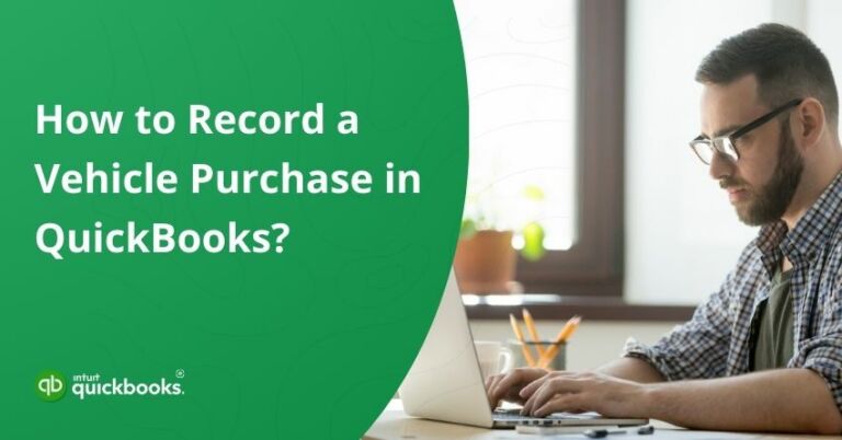 record vehicle purchase in quickbooks